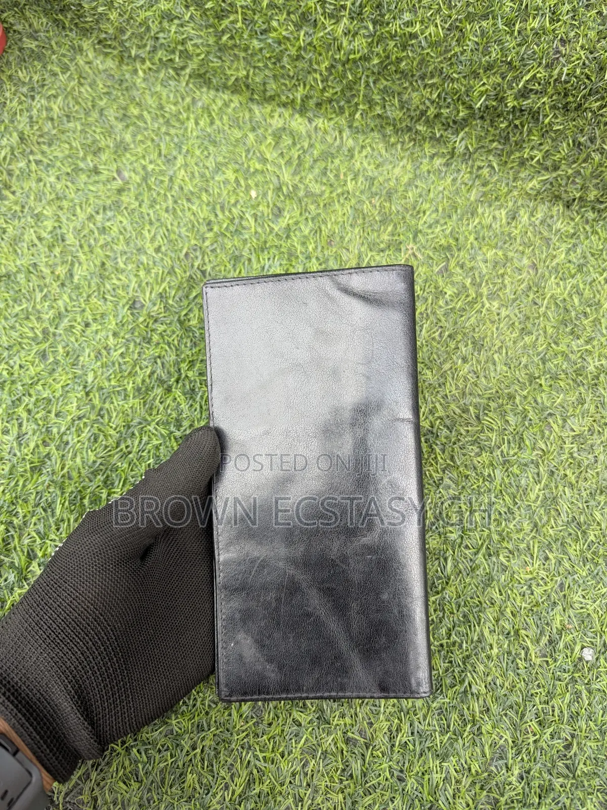 Real Camel Leather Long Wallet (Pre-Owned)