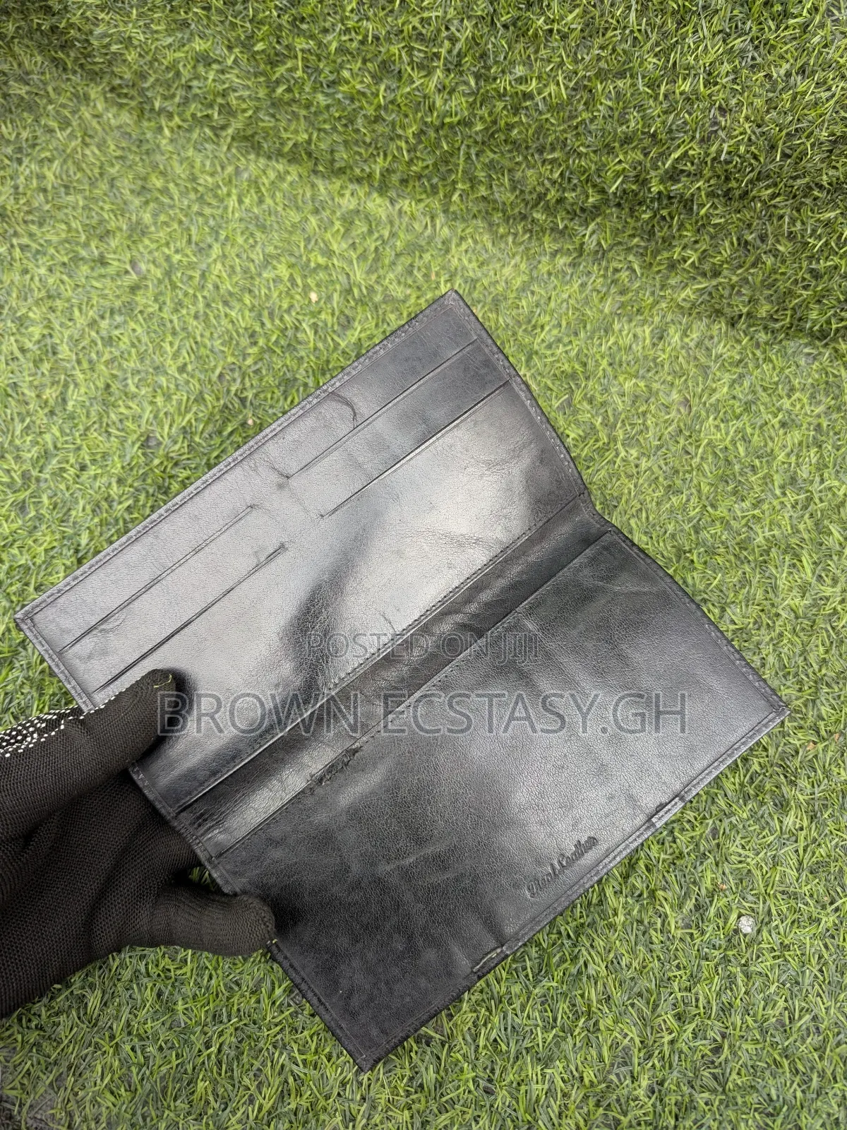 Real Camel Leather Long Wallet (Pre-Owned)