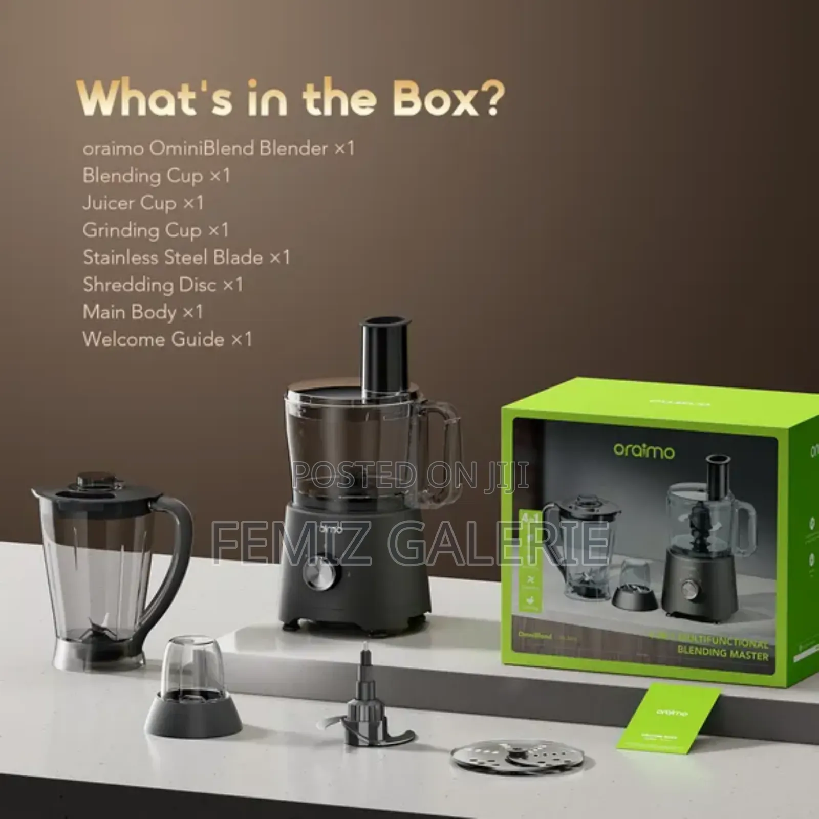 Oraimo Omniblend 1500w 4-in-1 Multifunctional Blender
