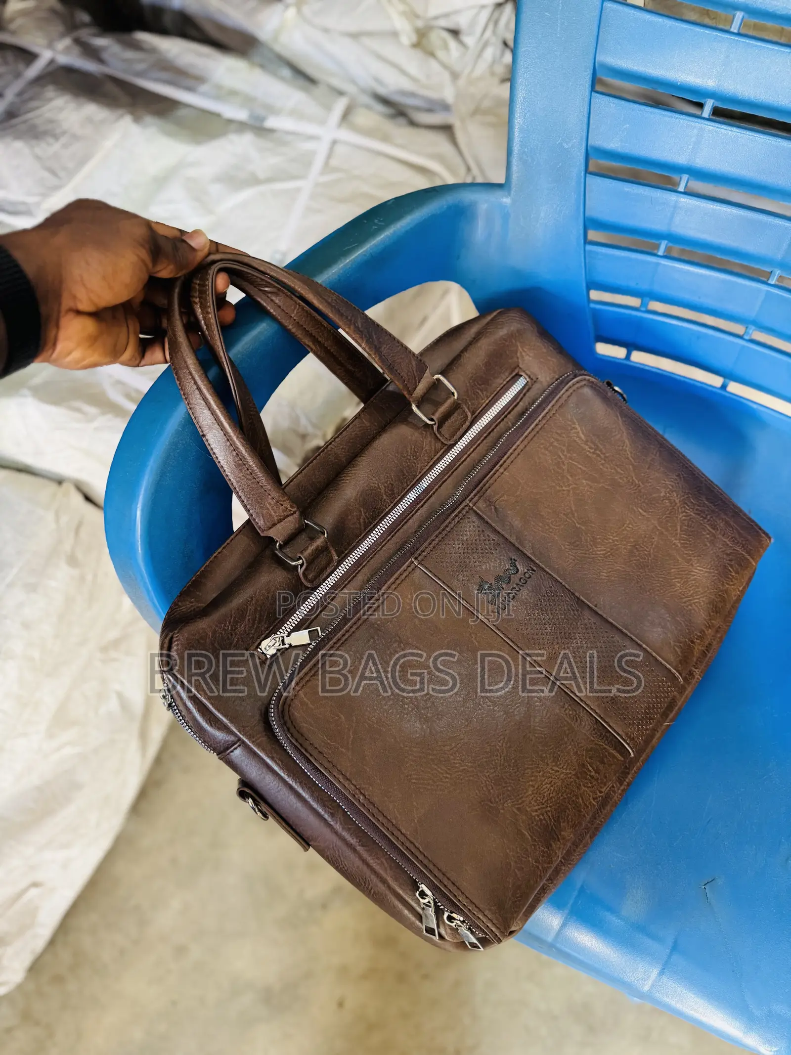 Pure Leather Unisex Laptop Bag 15 Inches - 17 Inches.