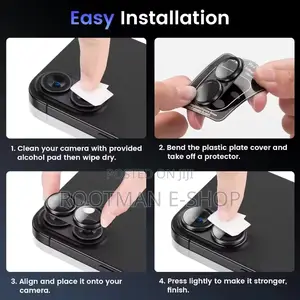 Metal Camera Protector, Glass Back Lens for iPhone 17 Pro and Pro Max