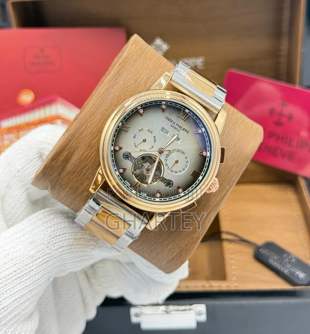 Patek Philippe Complications Tourbillon Two Toned Mechanical Watch