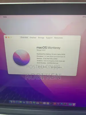 Laptop Apple MacBook Pro 2015 8GB Intel Core i5 SSD 256GB