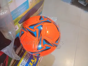 Leather Football Size 5 Yellow  Soccer Ball