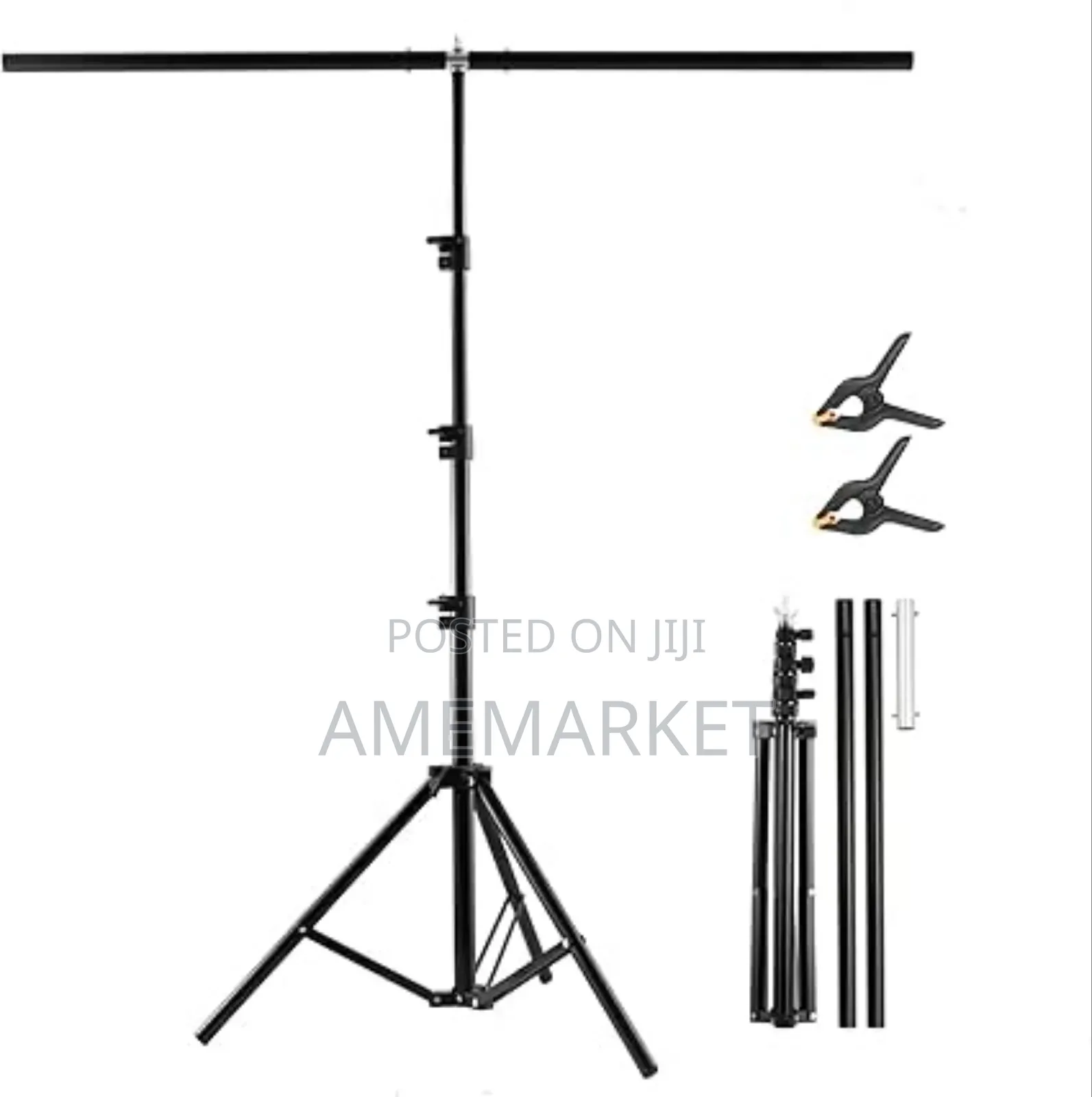 T Shape Photography Backdrop Stand Kit 200cm by 200cm