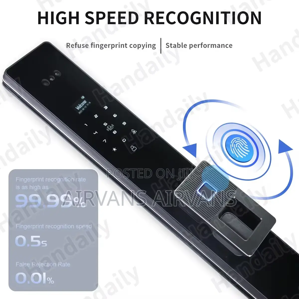 Smart 3d Face Recognition Door Lock With Palm Access