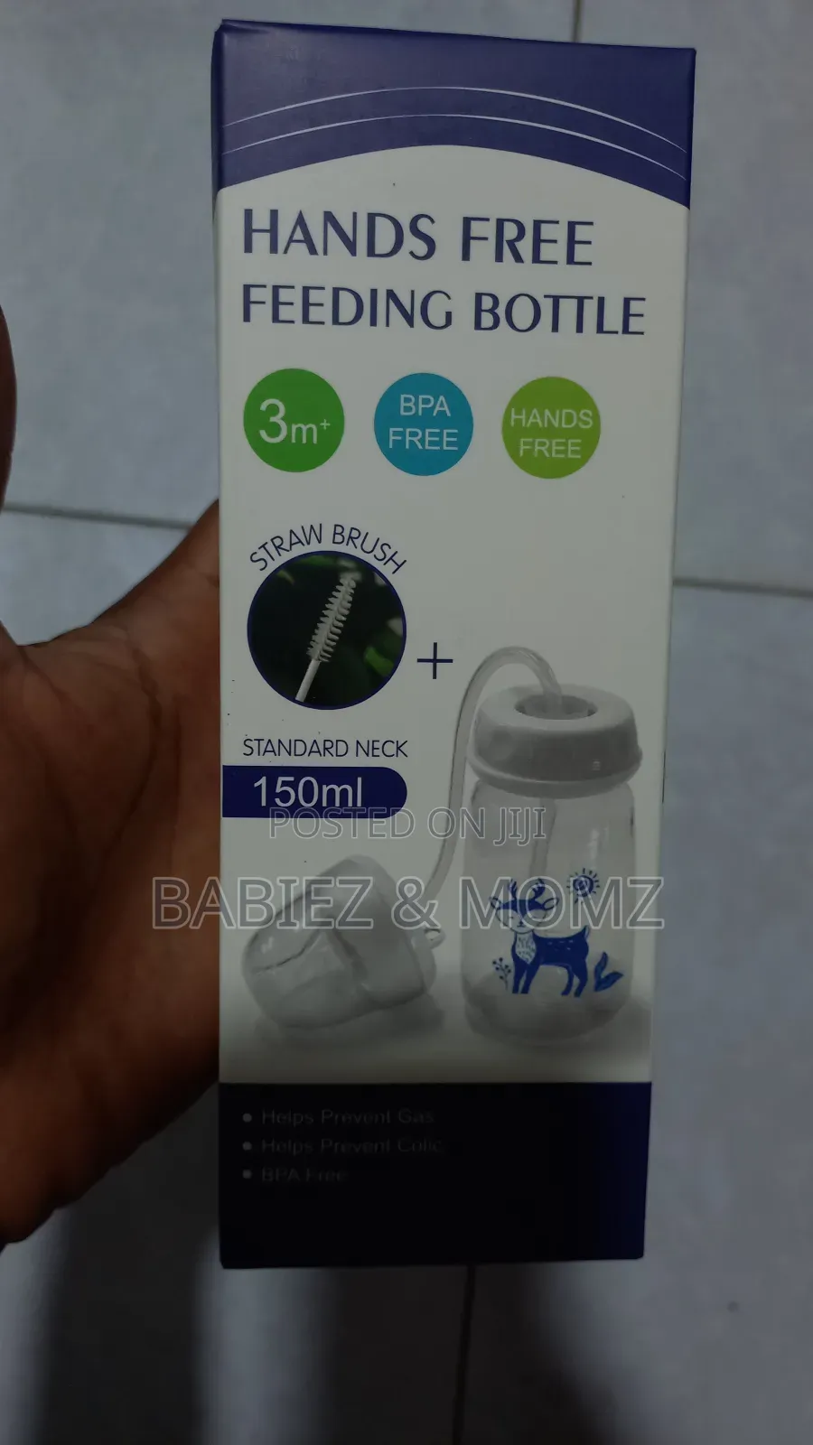 Hands-Free Feeding Bottle - 240ml | Bpa-Free | Anti-Colic