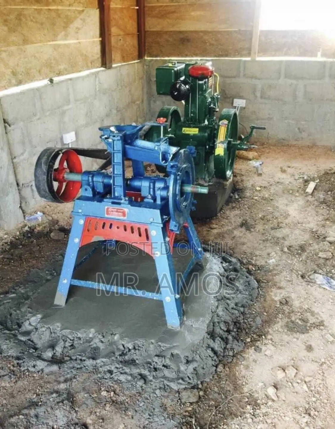 No.2a Corn Mill Machine With Diesel Engine Combo