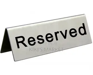 Double Sides Stainless Steel Reserved Sign