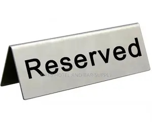 Double Sides Stainless Steel Reserved Sign