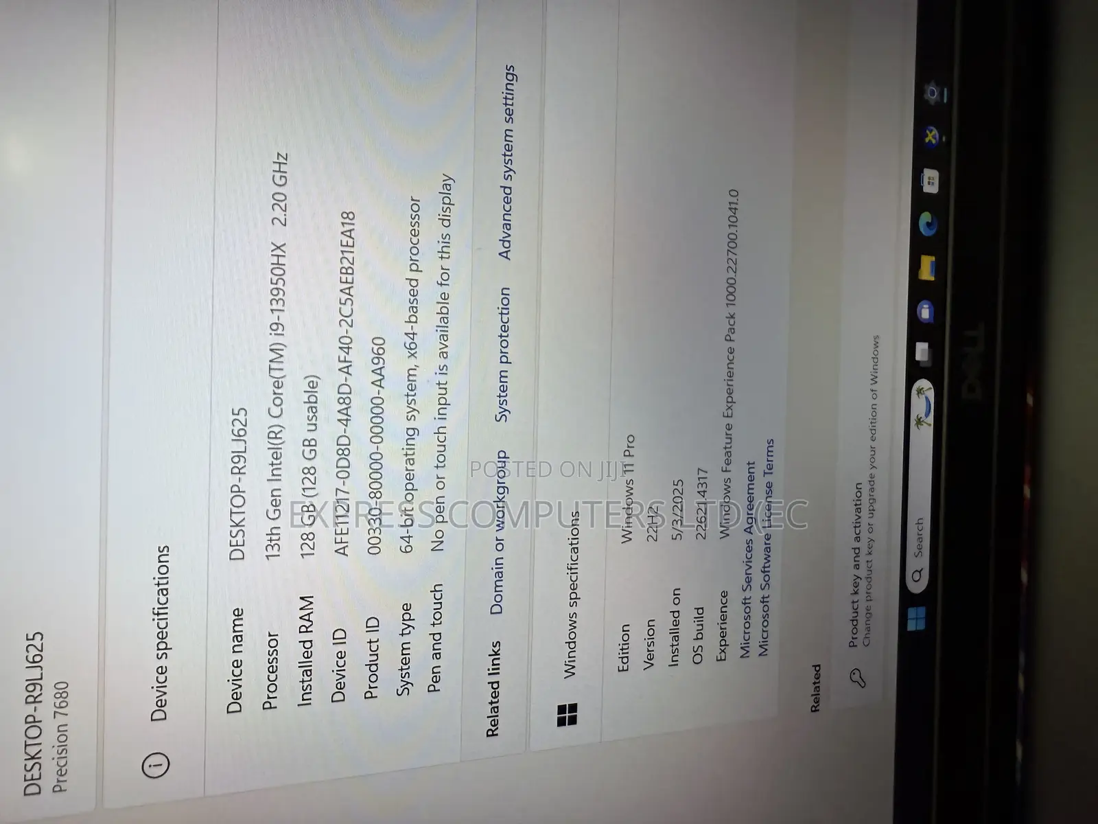 Laptop Dell Precision 7680 128GB Intel Core I9 SSD 2T