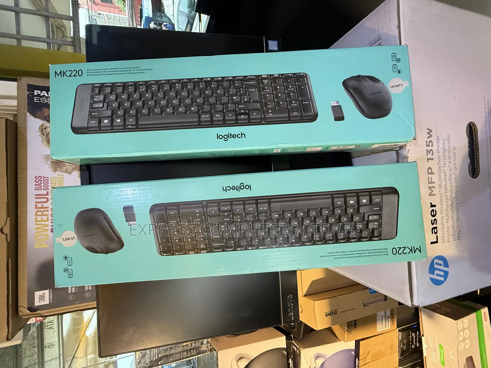 Logitech Mk220 Wireless Keyboard and Mouse Combo Original From Uk 