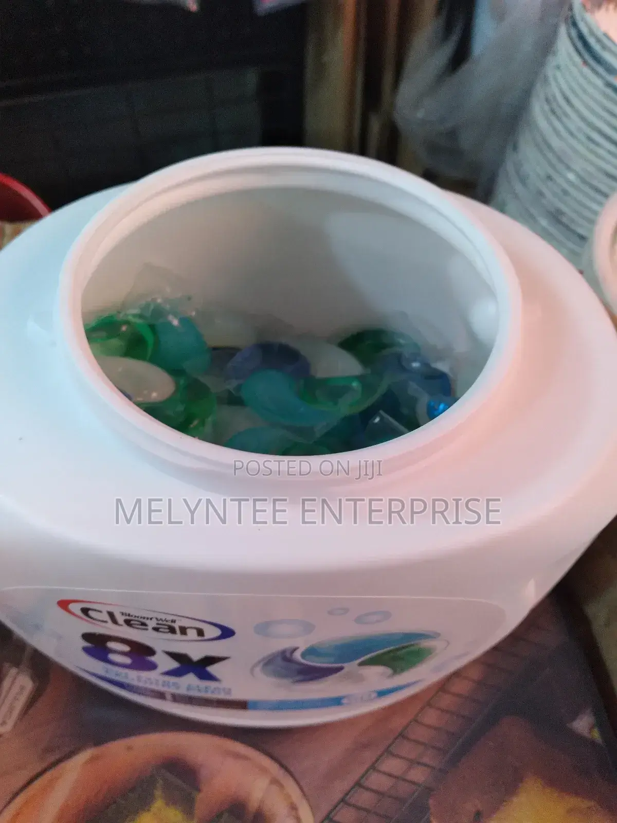 4 In1 Laundry Pods. Detergents,Stain Remover,Fabric Softener,Brightene
