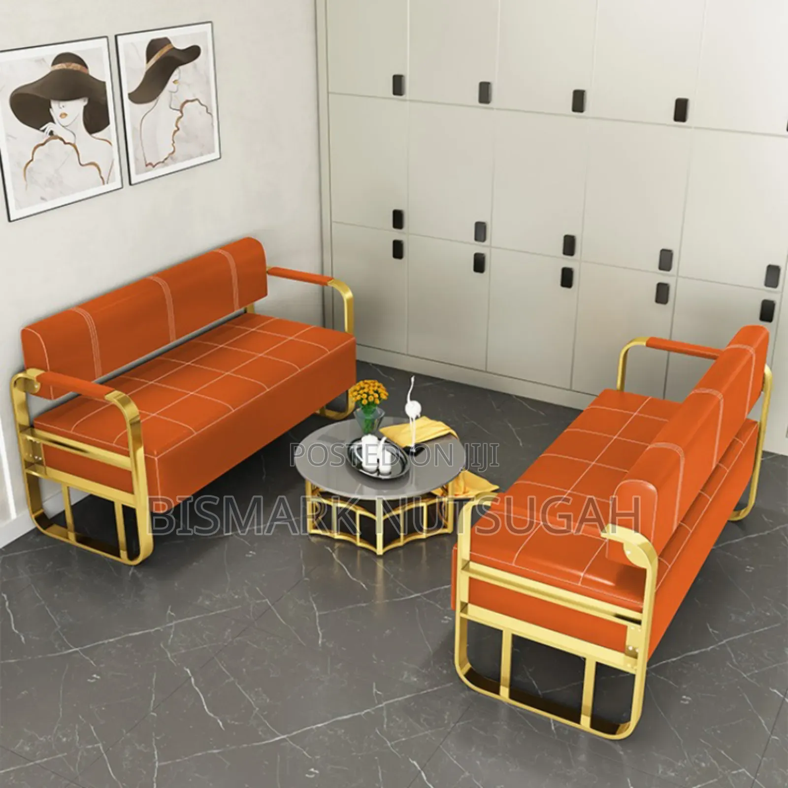 3in1 Modern Salon Barbering Waiting Chair