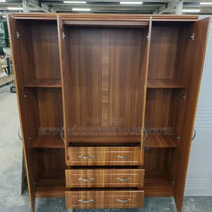Spend Pear Color 4 Doors Wooden Wardrobe