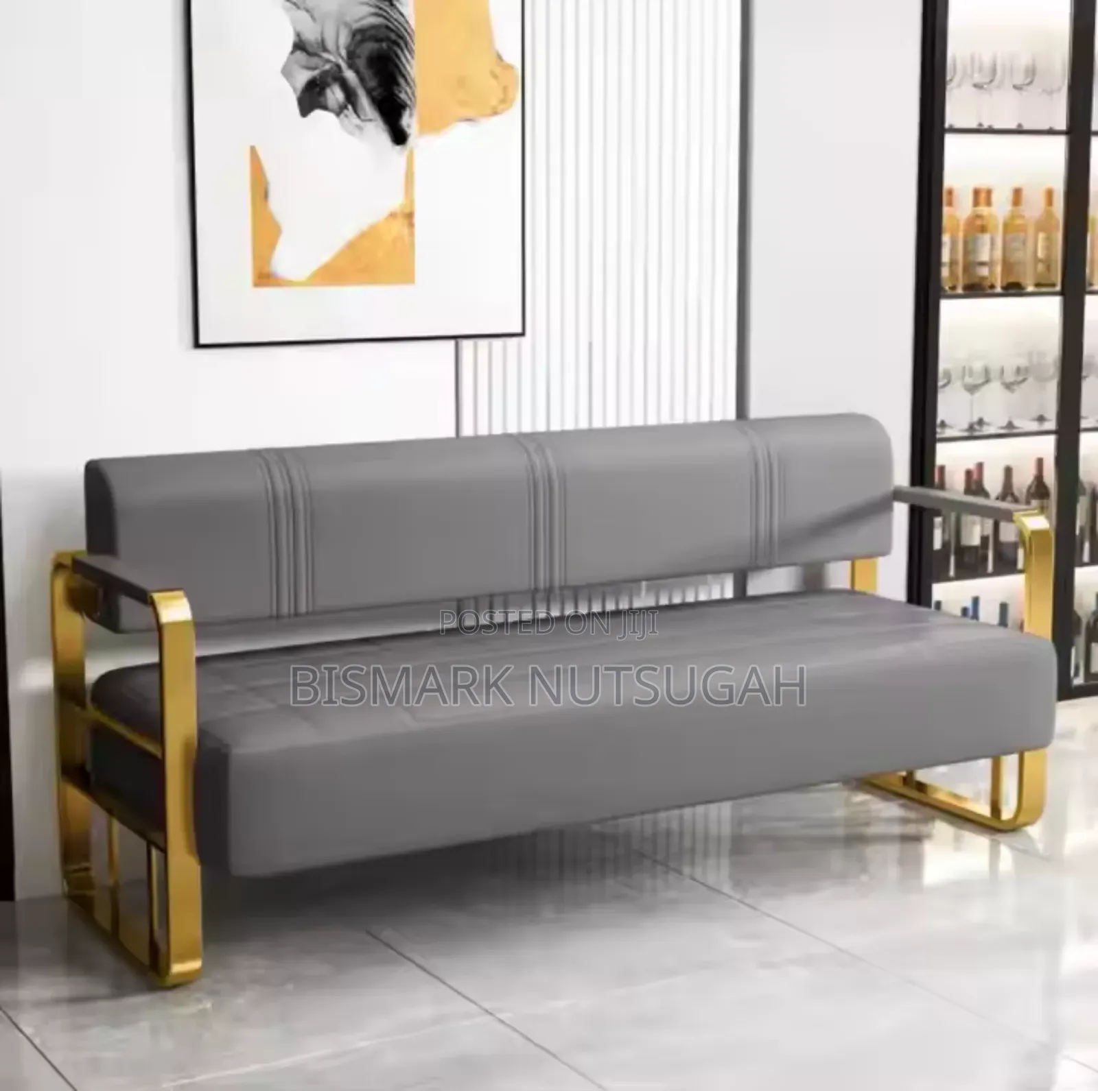 3in1 Modern Salon Barbering Waiting Chair