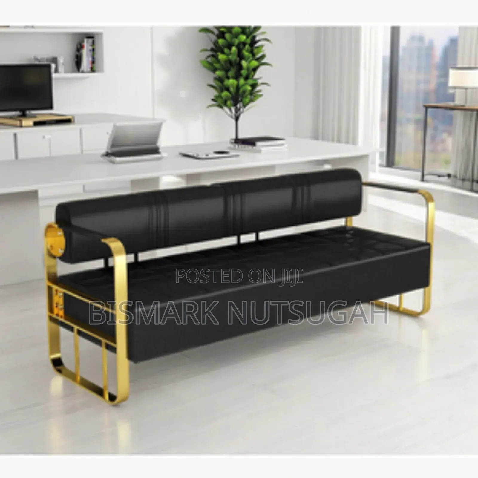 3in1 Modern Salon Barbering Waiting Chair