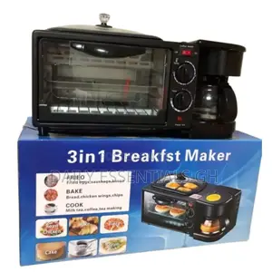 Mini Oven Coffee Maker Combo With Frying Pan