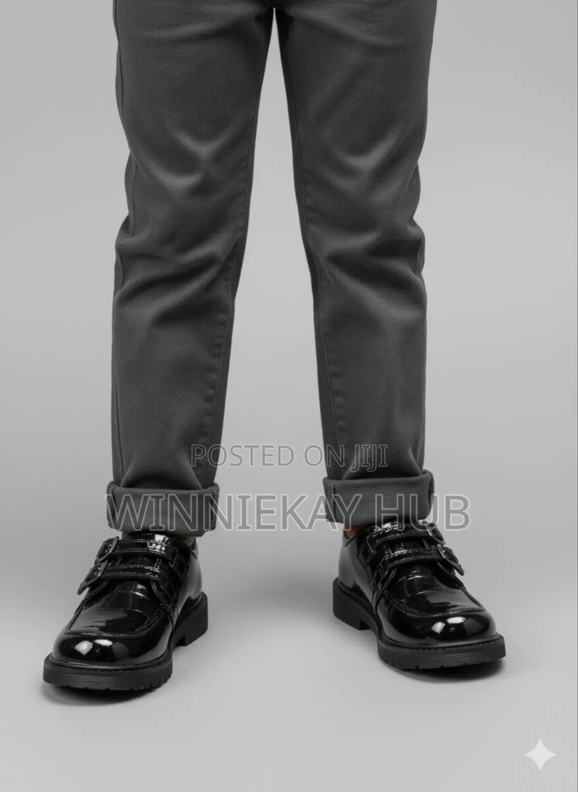 Double Buckle Mirror Shoe