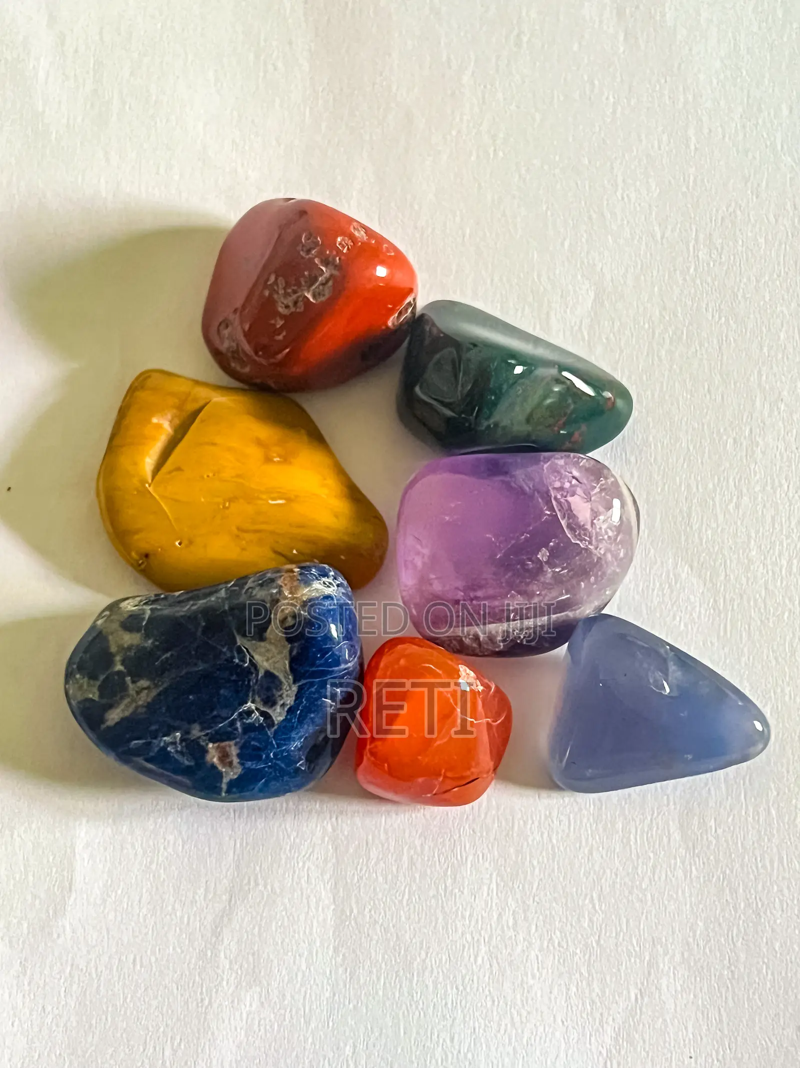 Charge Your Drinking Water With 7 Chakra Set Stones.