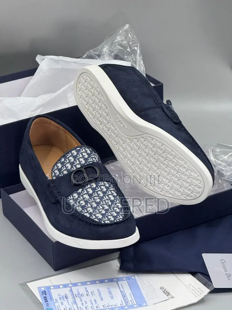 Dior Men’S Suede Loafers Sneakers