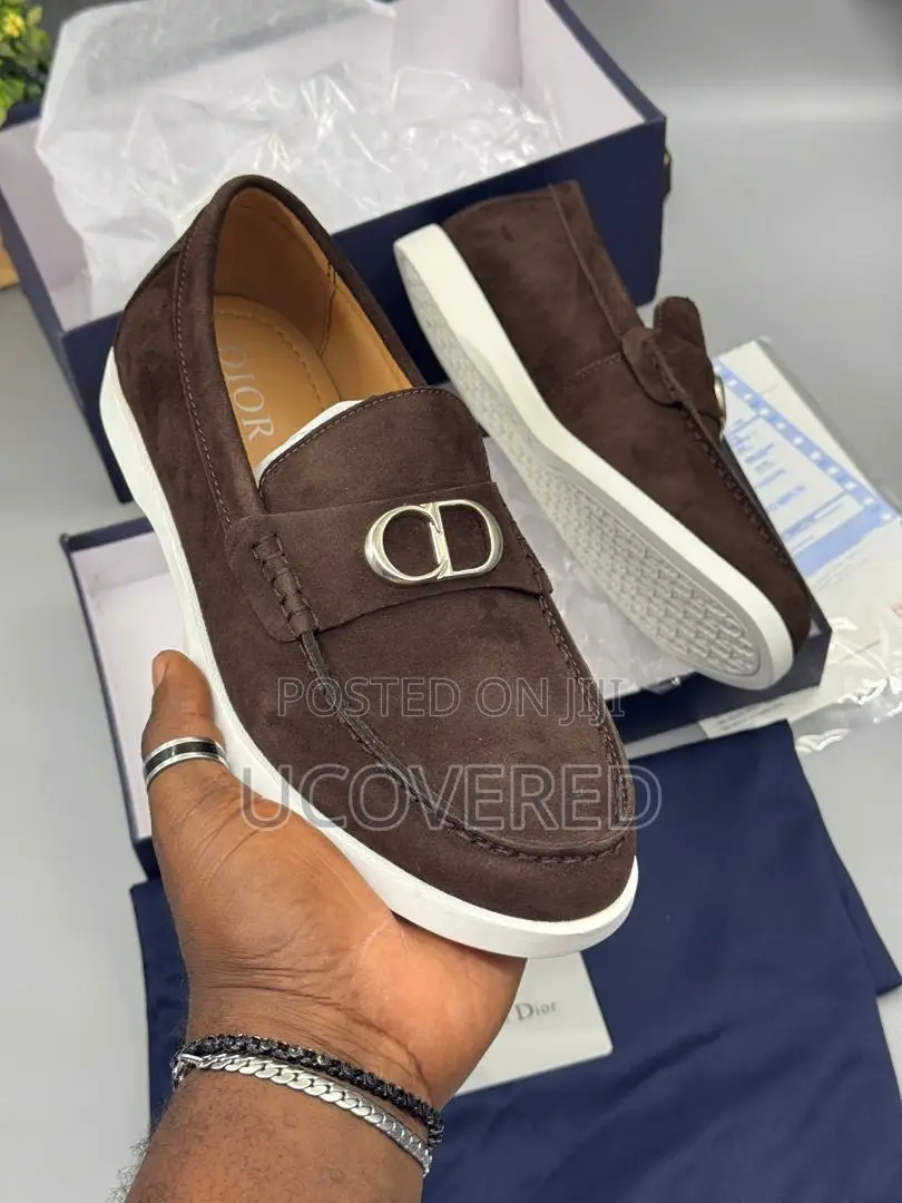 Dior Men’S Suede Loafers Sneakers