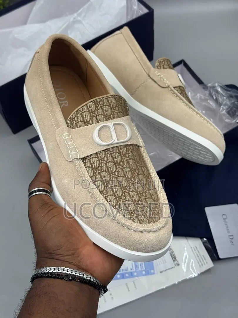 Dior Men’S Suede Loafers Sneakers