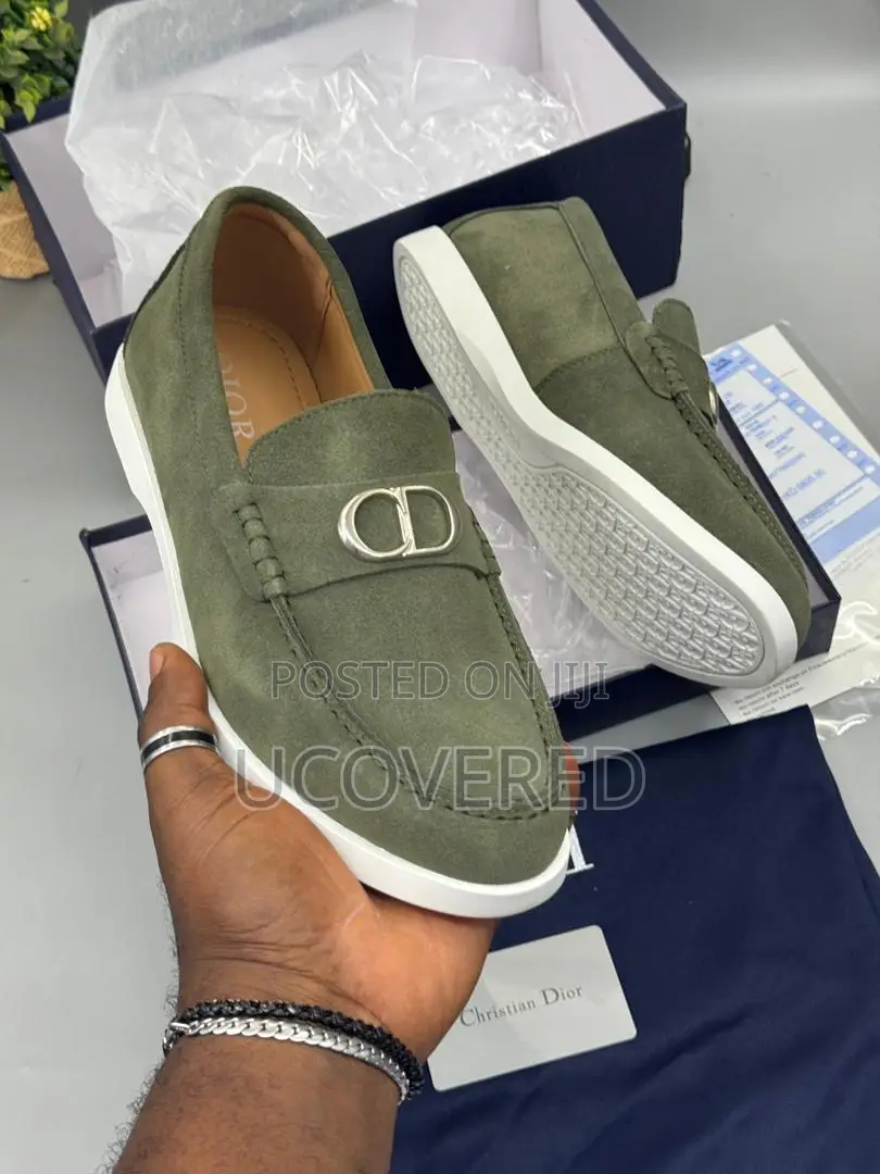 Dior Men’S Suede Loafers Sneakers
