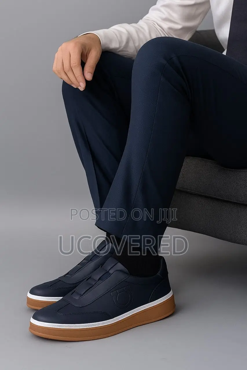 Ferragamo High Quality Leather Men’S Sneakers