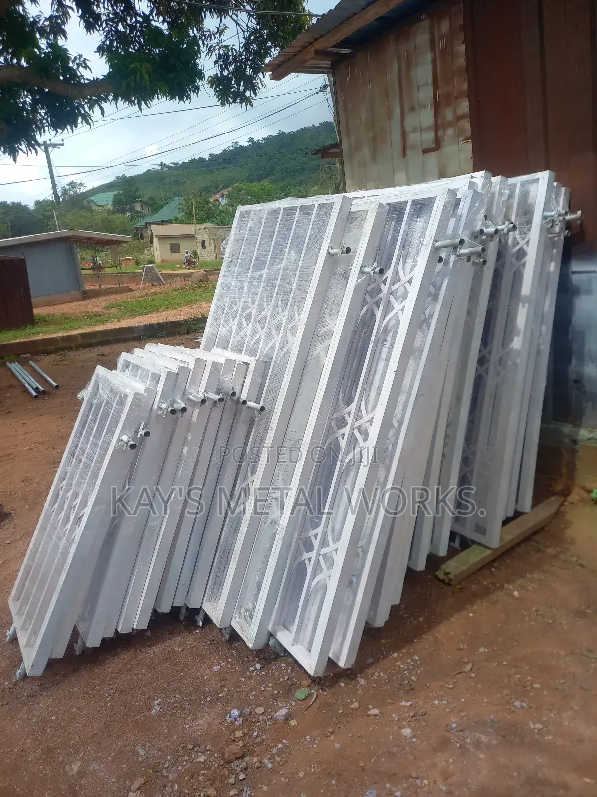 White Double Face Window Burglarproofs | Custom Made