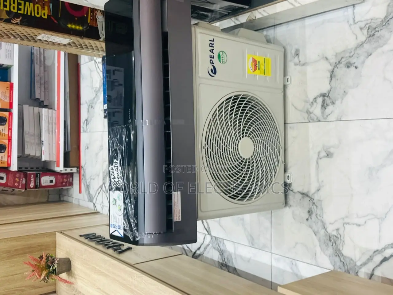 New Pearl 1.5hp R410 Split Air Conditioner Mirror Black