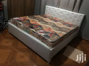 Another White King-size Bed With Matress . Free Delivery
