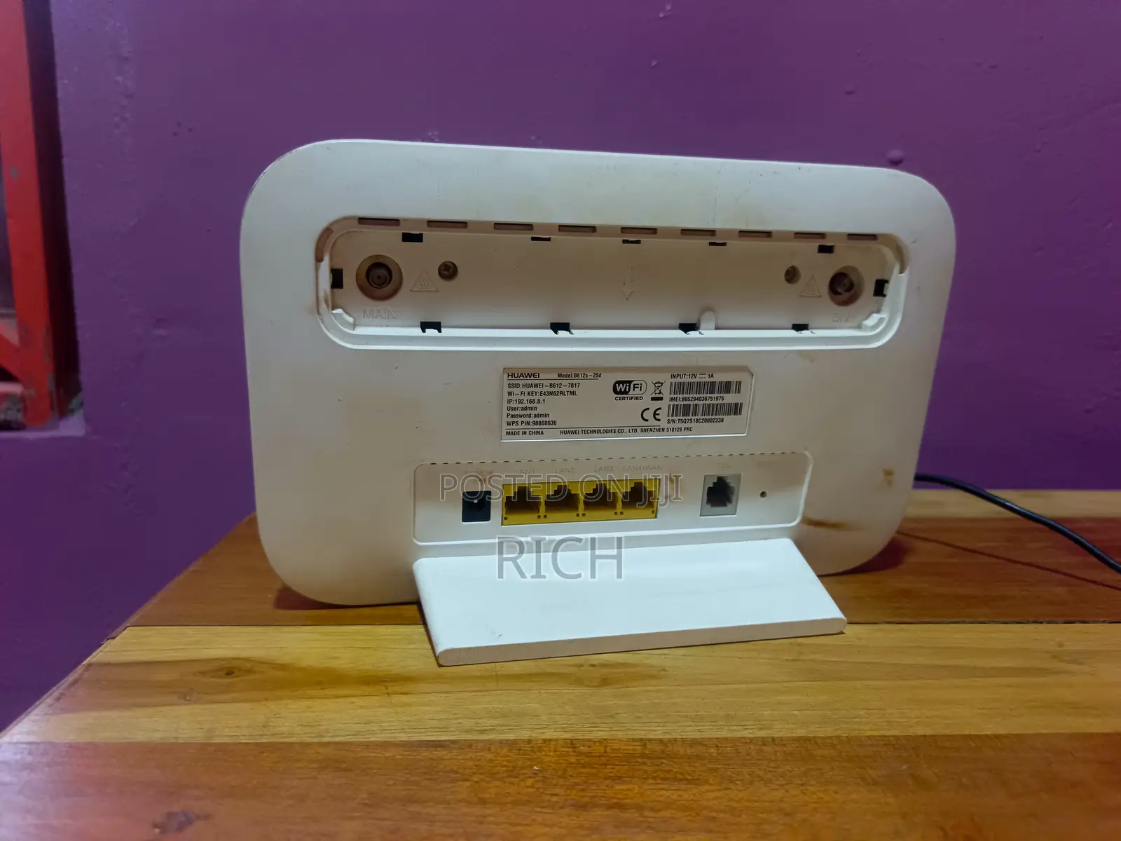 Used Huawei Turbonet Device (No Sim)