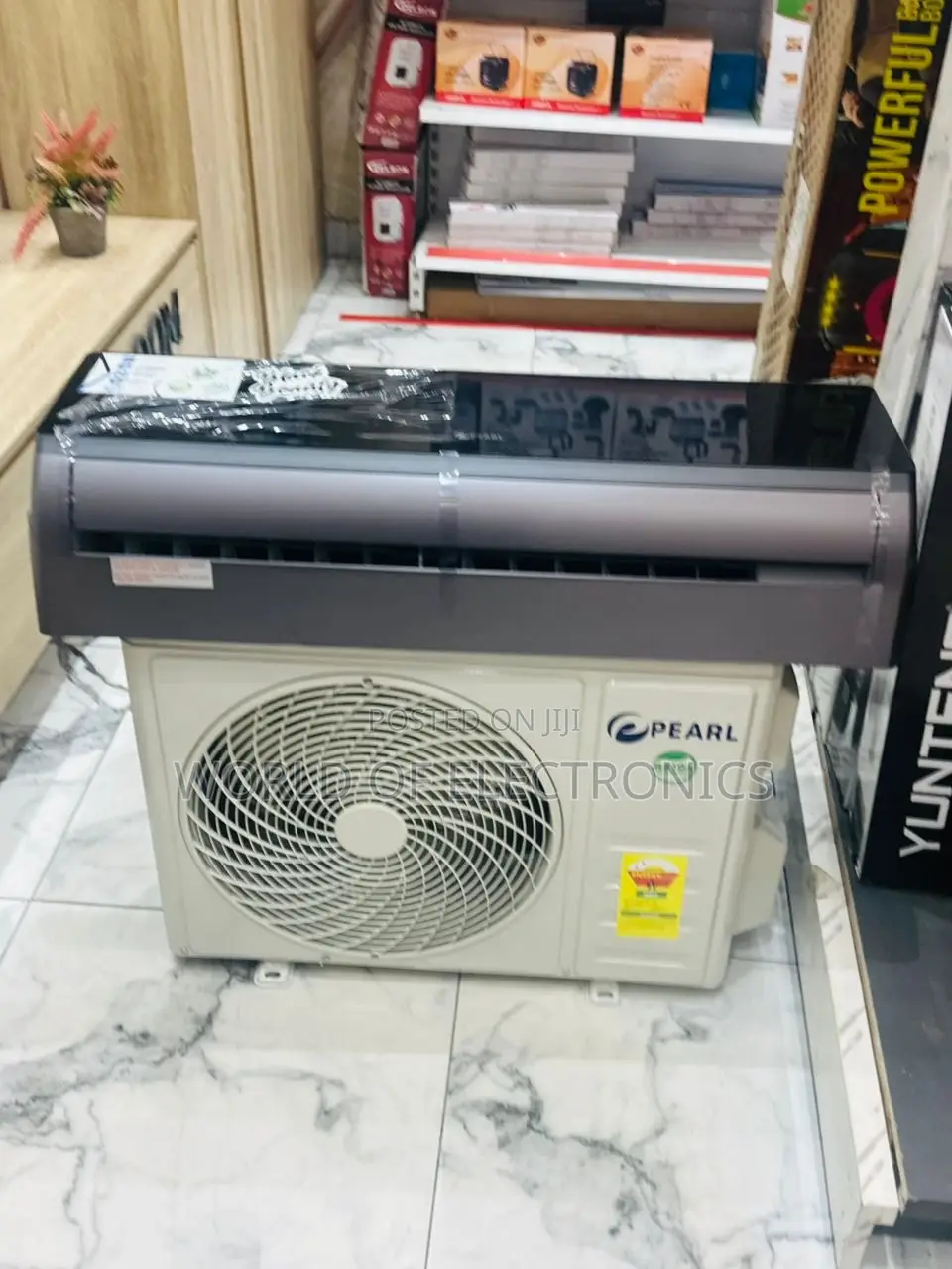 Energy Saving Pearl 12000btu 1.5 Hp Mirror Black Ac