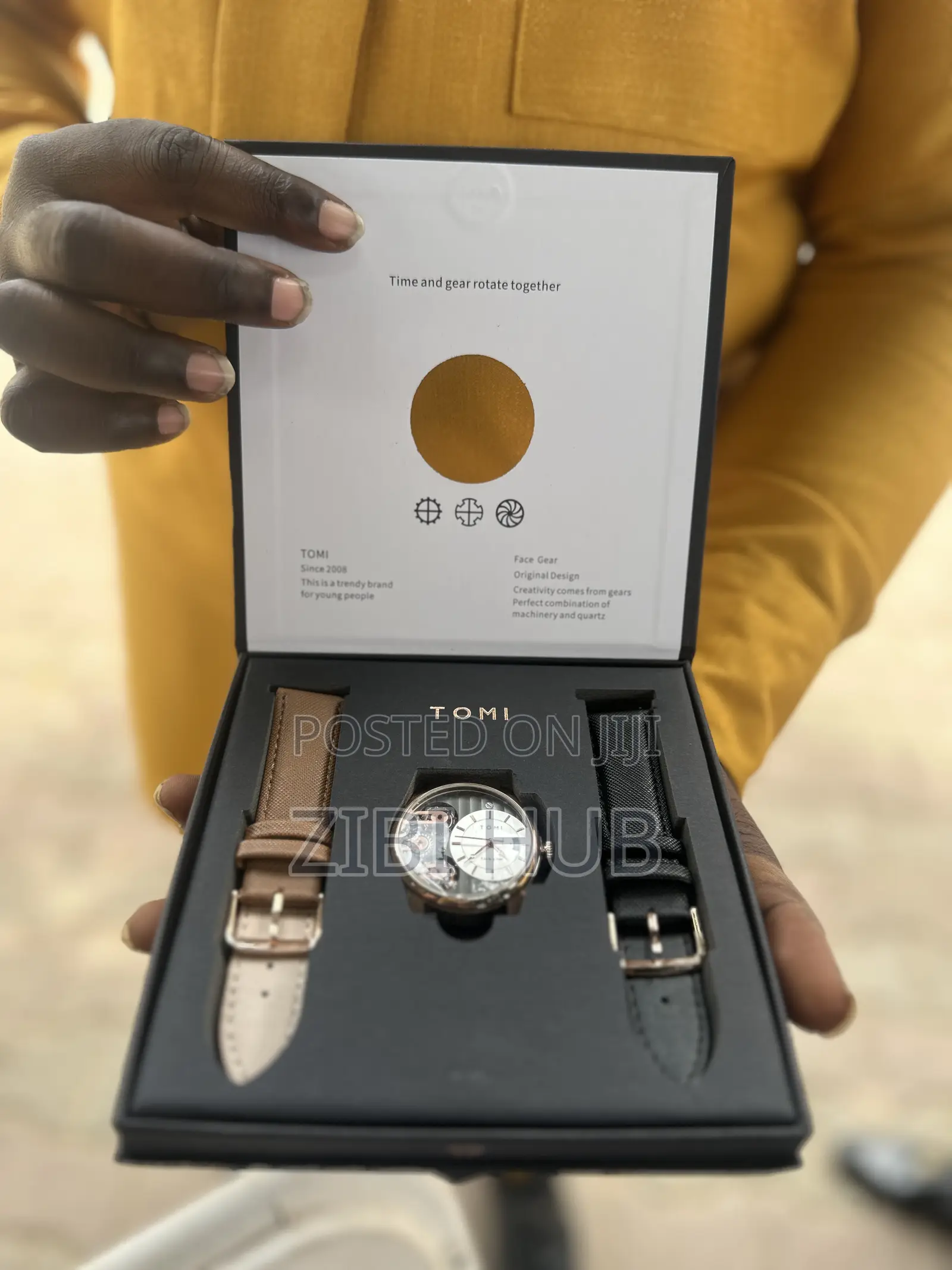 Original Tomi Face Gear Double Strap Watch