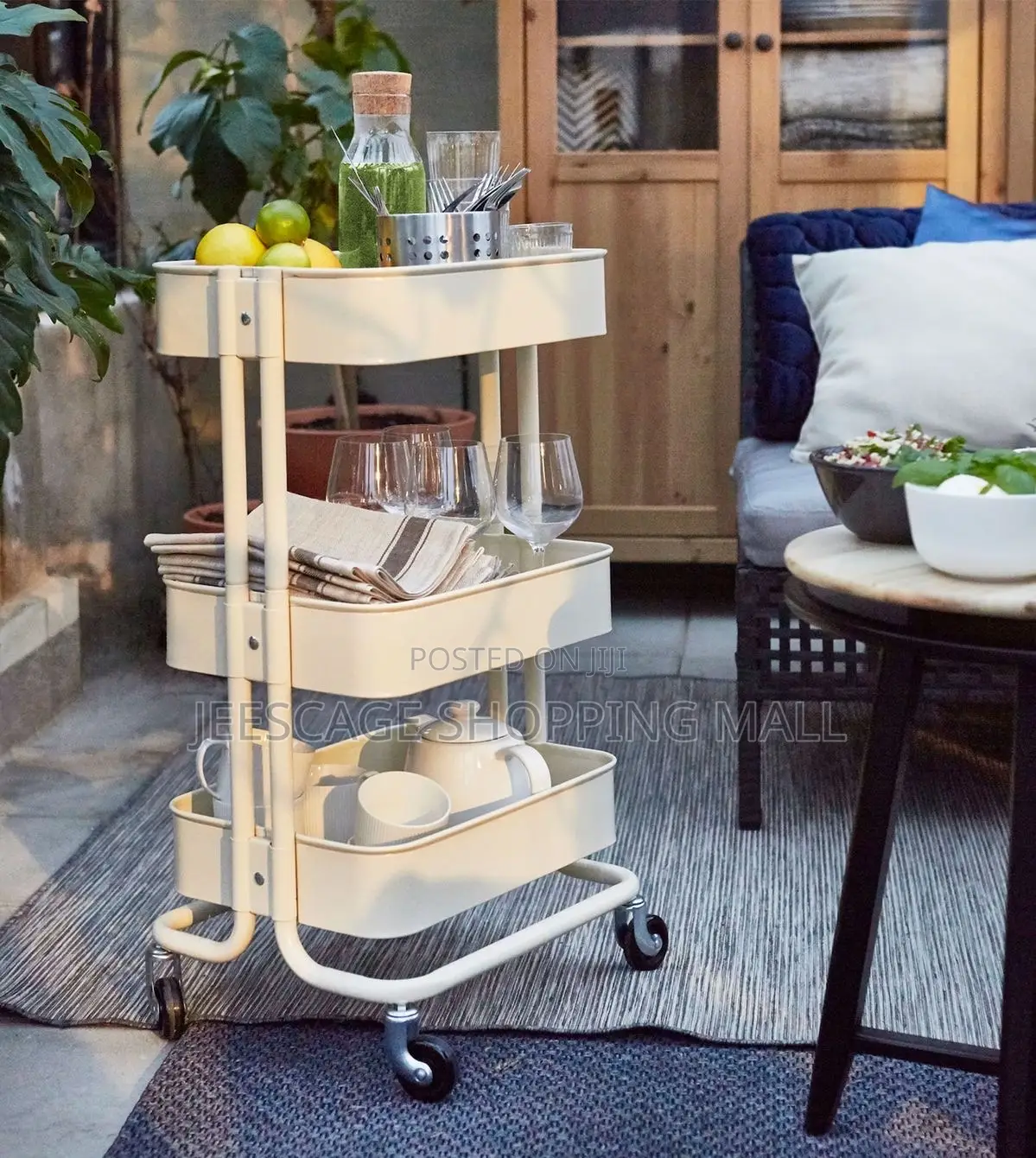 Quality Metal Ikea Råskog Trolley With Wheels