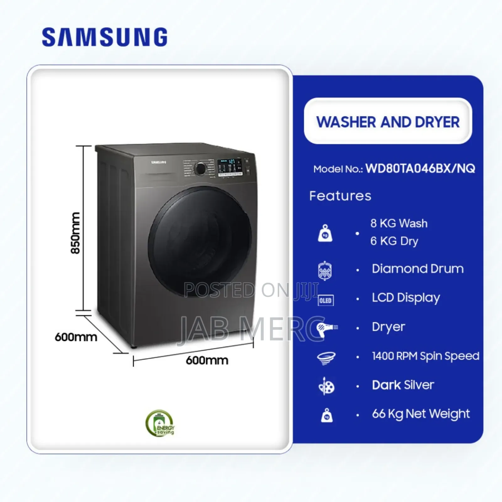 Black Friday 8kg Washer And 5kg Dryer Washing Machine