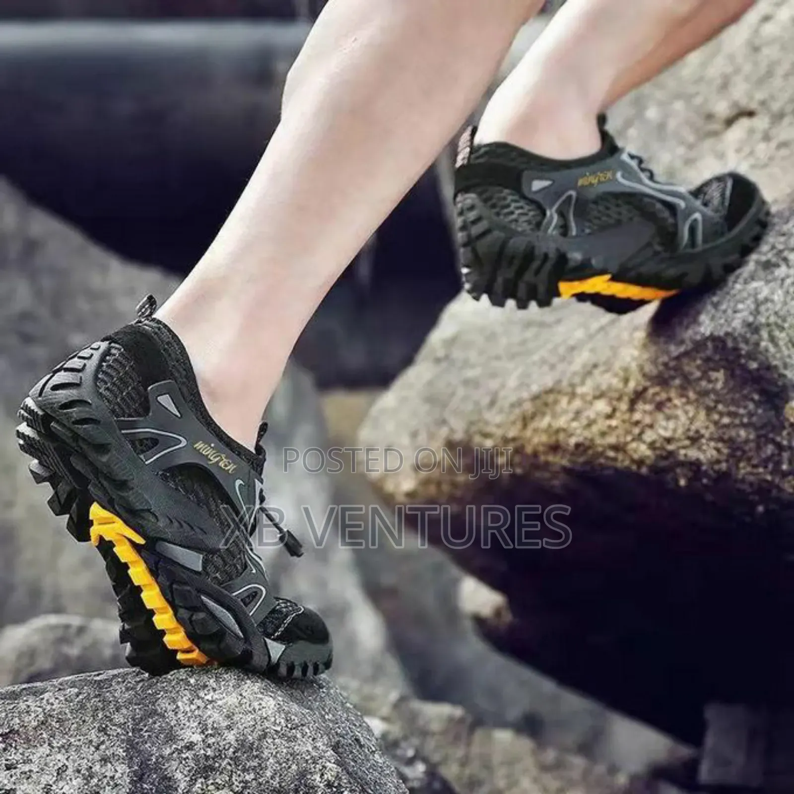 Leisure Trendy Hiking Mesh Shoes Black/Grey