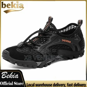 Leisure Trendy Hiking Mesh Shoes Black/Grey