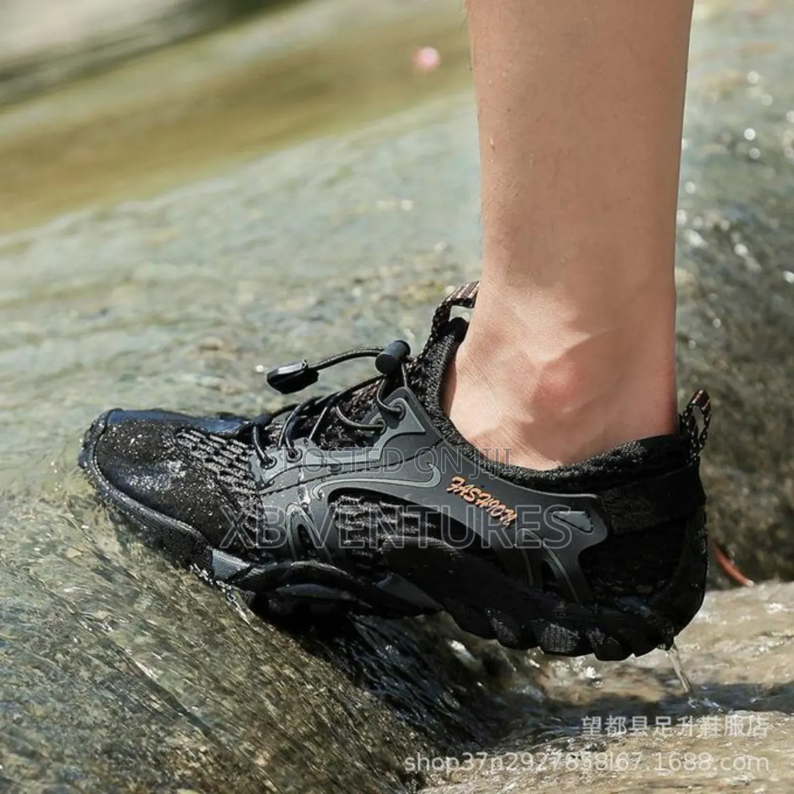 Leisure Trendy Hiking Mesh Shoes Black/Grey