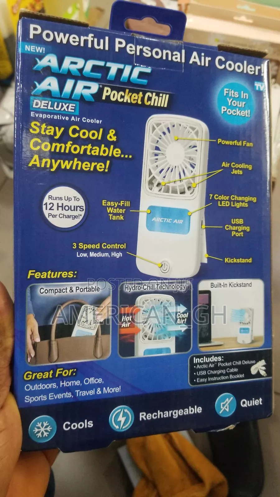 Airtic Air Evaporative Air Cooler, (12hrs Per Charge)