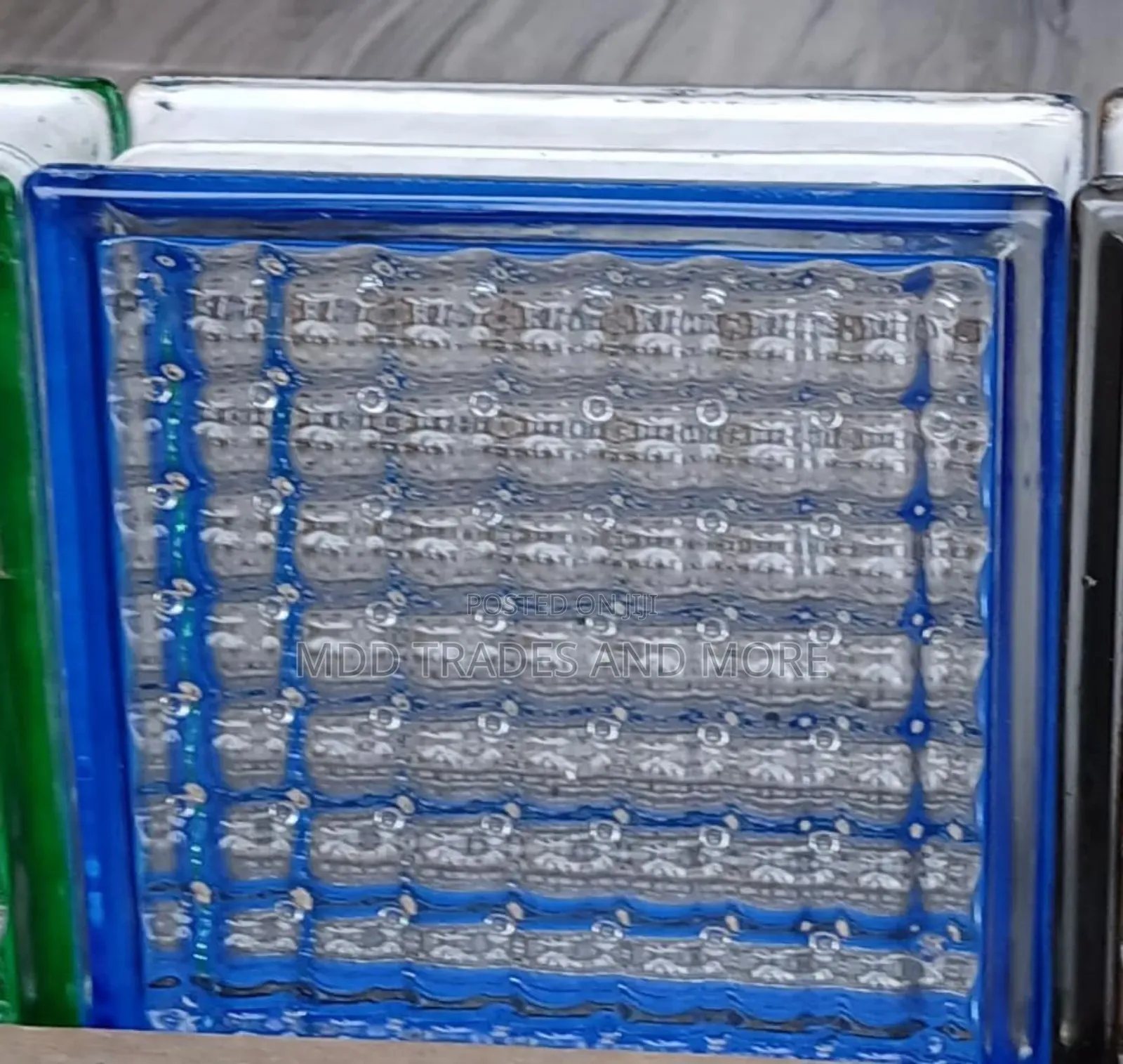 Glass Blocks Crystal Blue