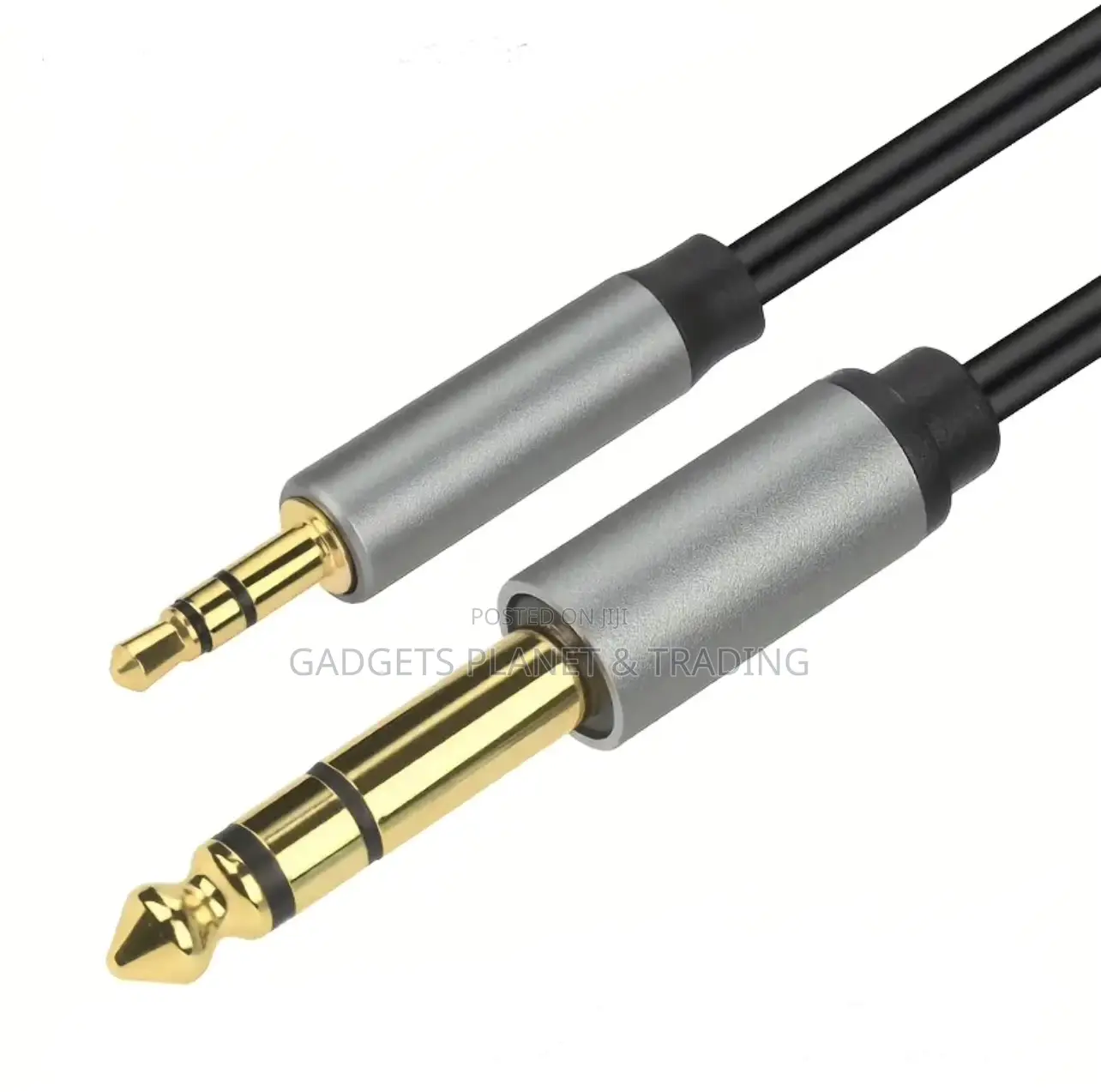 3.5mm to 6.5mm Male to Male Audio Adapter Cable - 5m