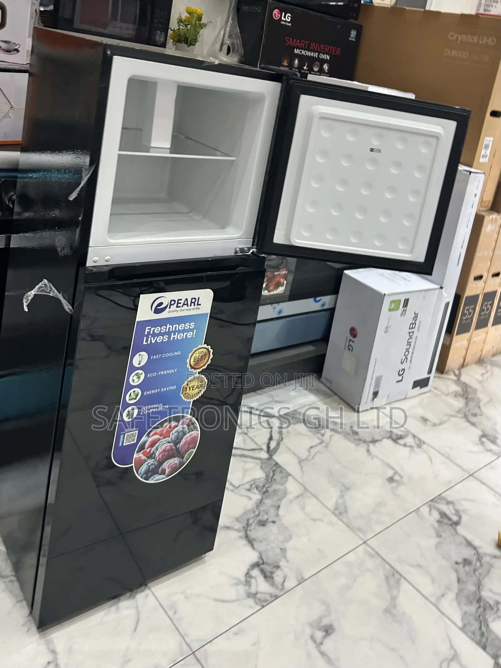 High Efficiency 136l Mirror Finish Black Top Mount Pearl Pf-216tbg