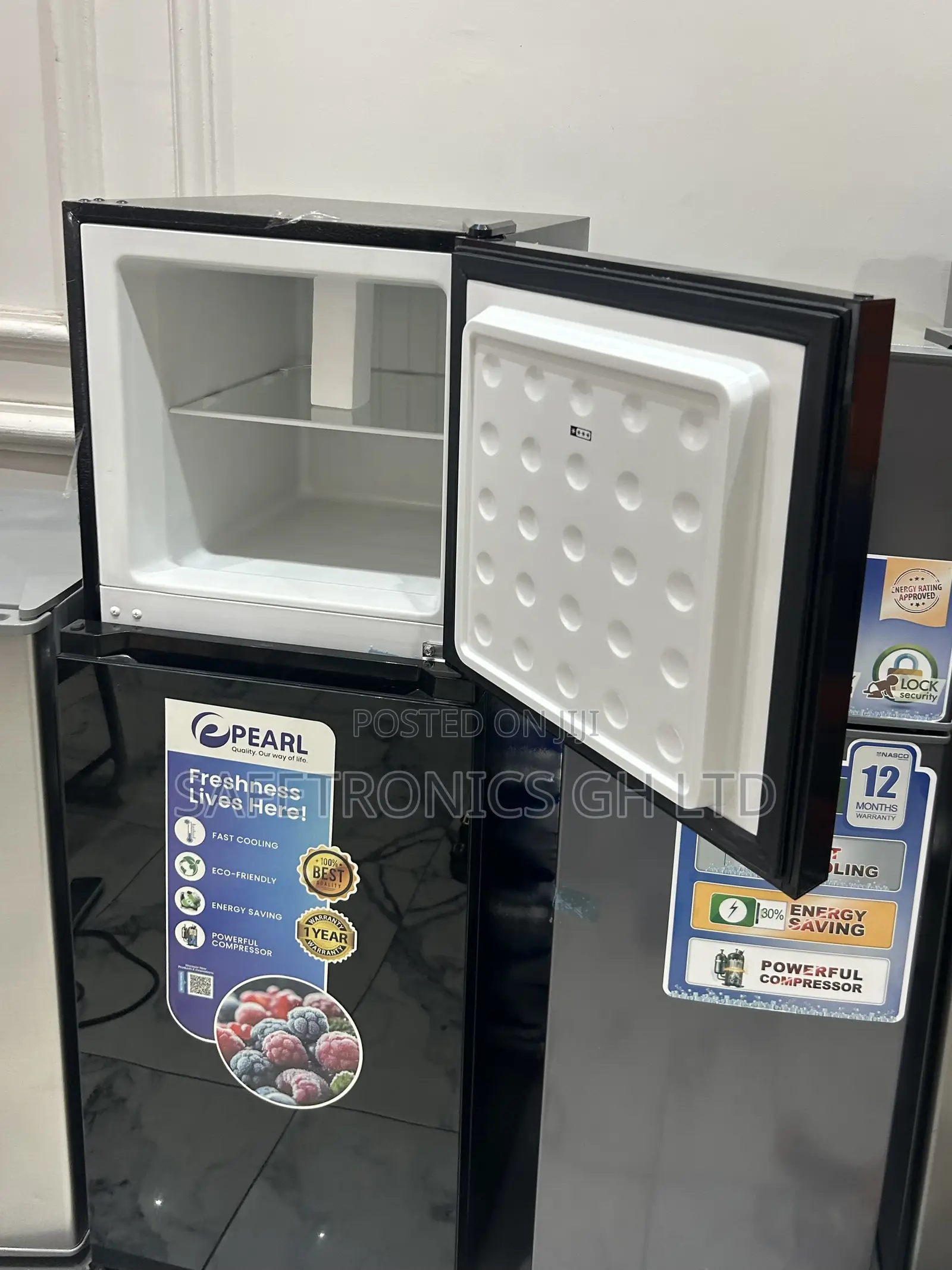 Lastest Premium 136 Liters Pearl Mirror Finish Black Top Mount