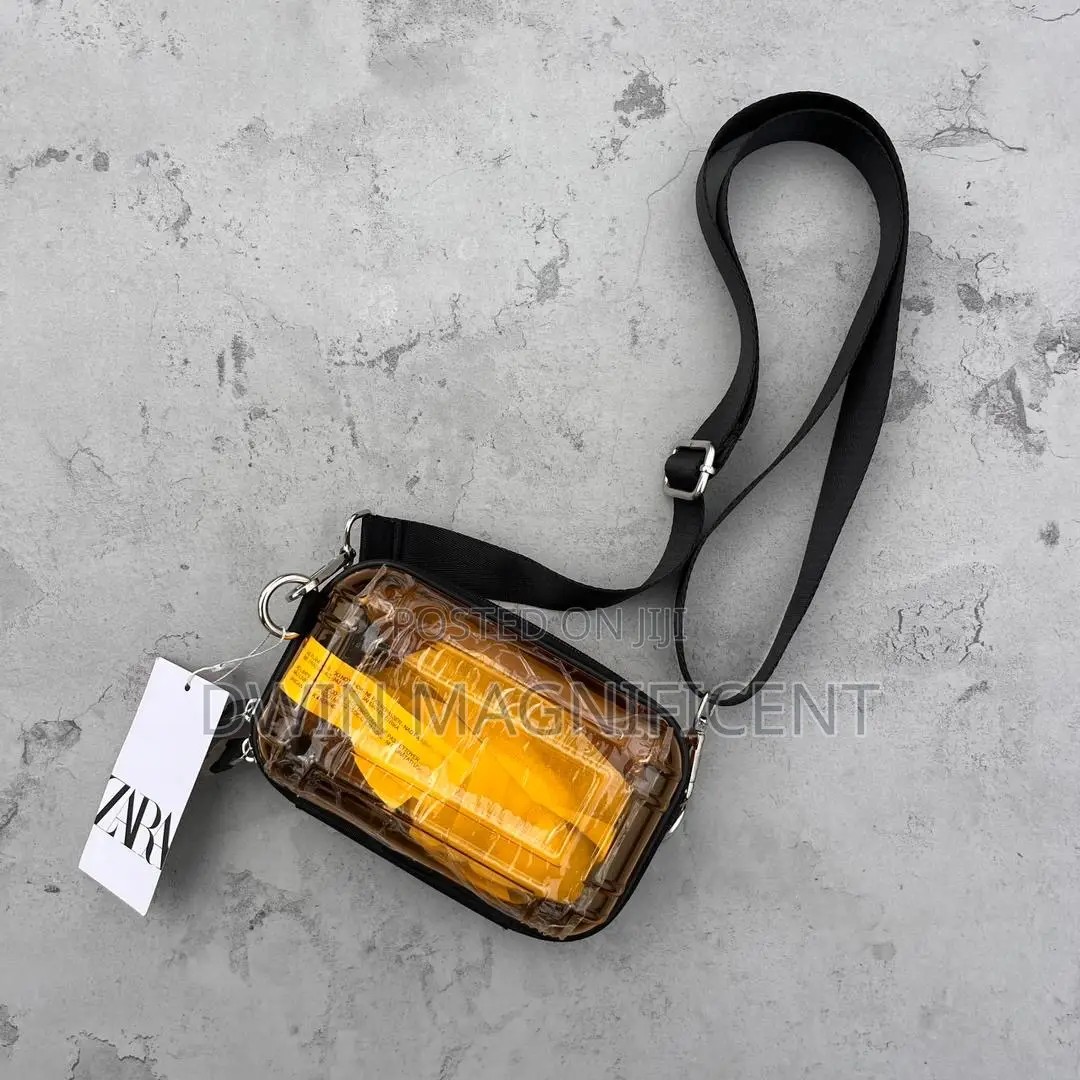 Zara Transparent Crossbody Bag With a Adjustable and Detachable Strap