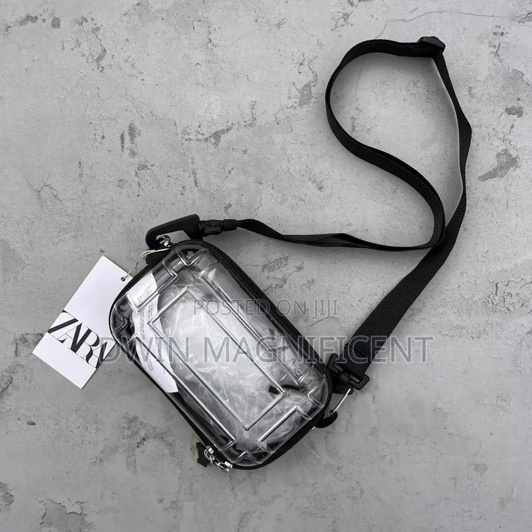 Zara Transparent Crossbody Bag With a Adjustable and Detachable Strap