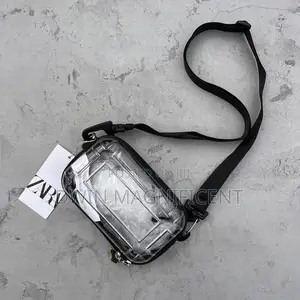 Zara Transparent Crossbody Bag With a Adjustable and Detachable Strap