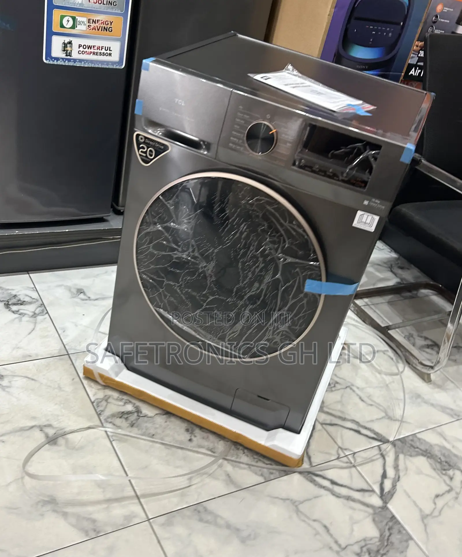 Lastest Grey TCL Frontload Premium 8kg Fully Automatic Washer
