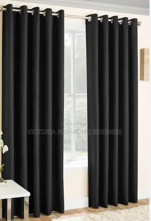 Black Curtains Heavy and Thick
